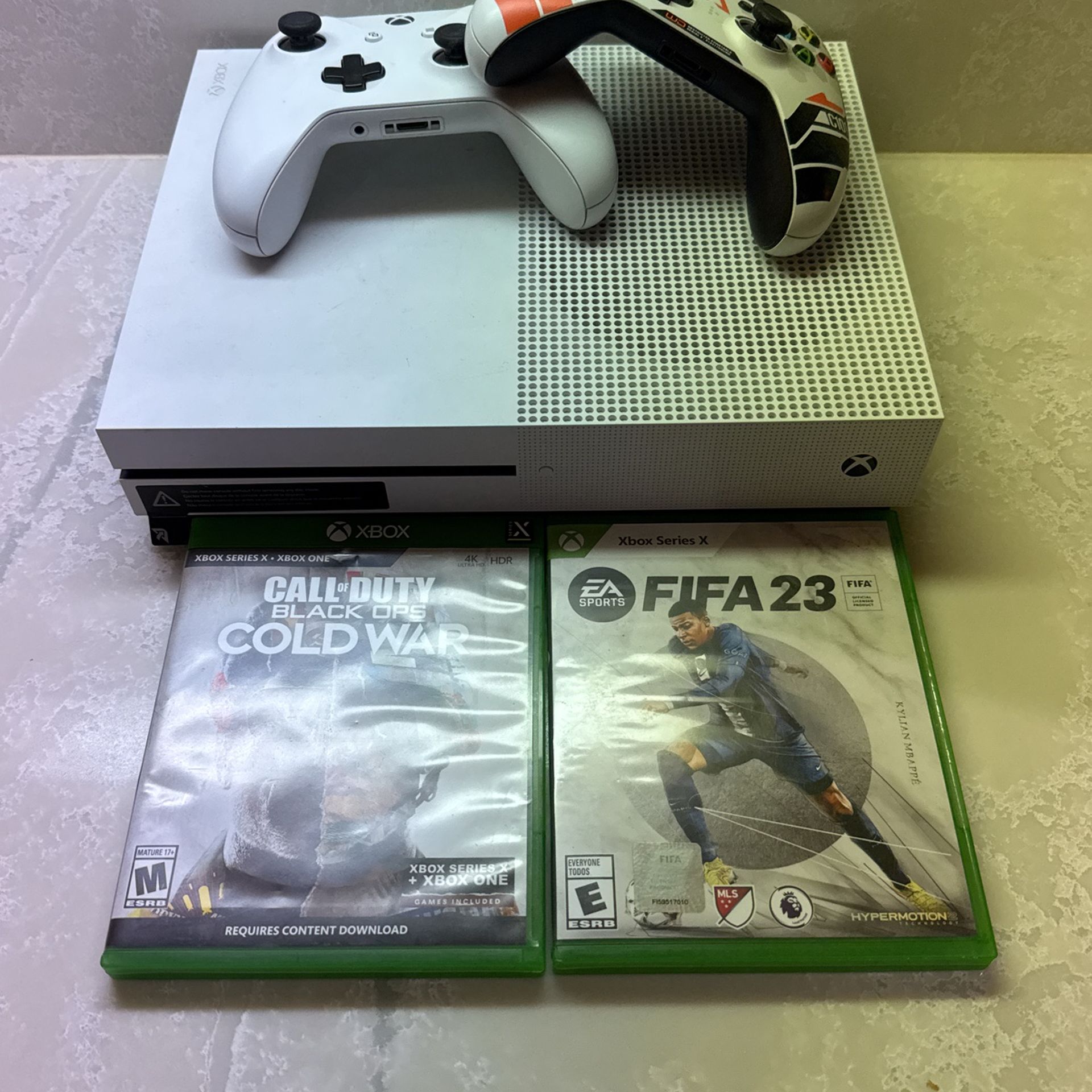 Xbox One S + Two Controllers