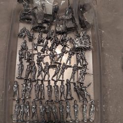 Collection Of Recast Vintage Metal Toy Soldier Figures Military Army British
