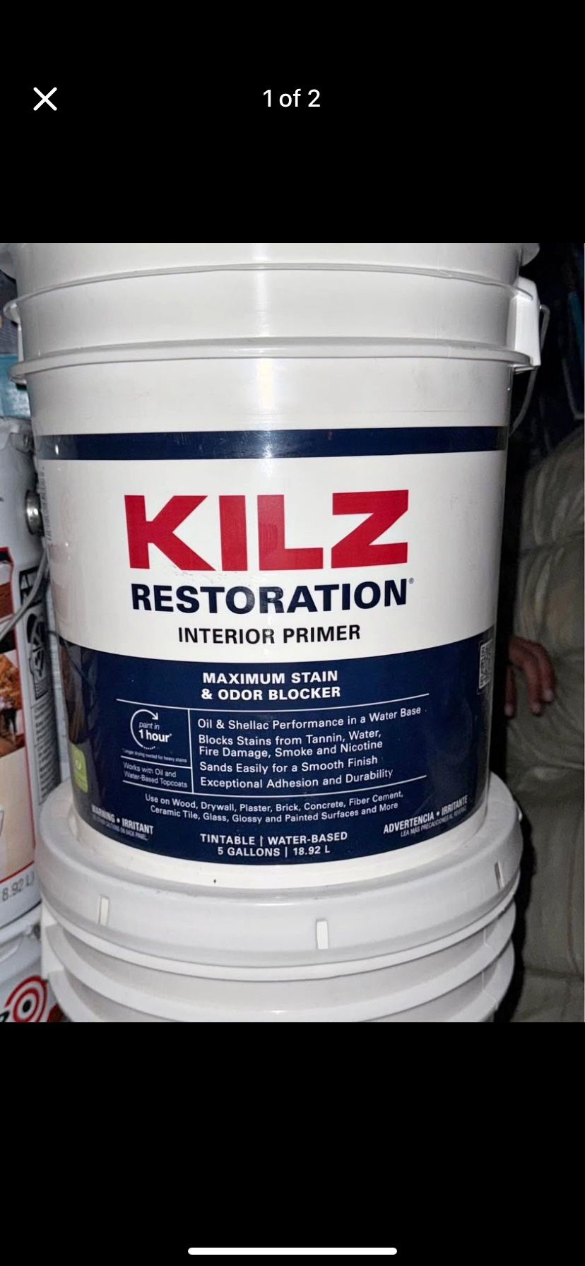 Kilz Restoration Primer Paint 5 Gal 