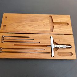 Scherr Tumico Micrometer Depth Gauge Set Tools 
