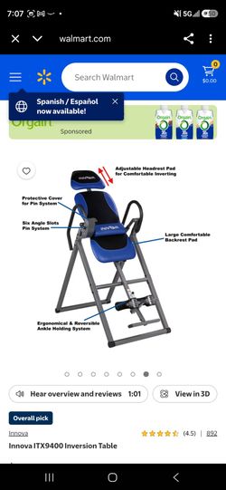 Inversion table