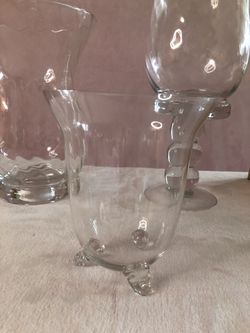 75 glass vases plus 4 taller vases Thumbnail