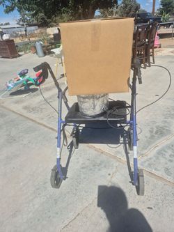 blue Drive Medical 4-Wheel Rollator Walker
