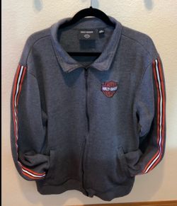 Men’s XL Harley-Davidson Essential Fleece Track Jacket l: XL – Excellent Condition! 🏍️