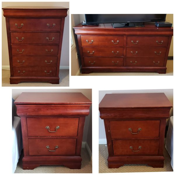 Bedroom furniture set - available May 20 for Sale in ...