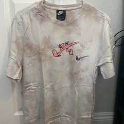 Nike Tie-Dye Tan Mens Graphic Tee Size M