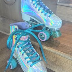 Holographic Roller Skates