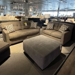 Brown Sofa And Loveseat