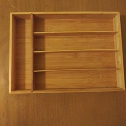 5 Tier wood kitchen Silverware Organizer