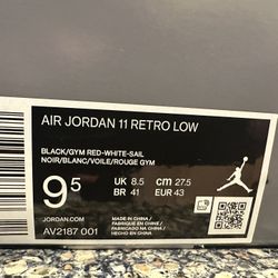 Jordan 11 Low New Men’s 9.5