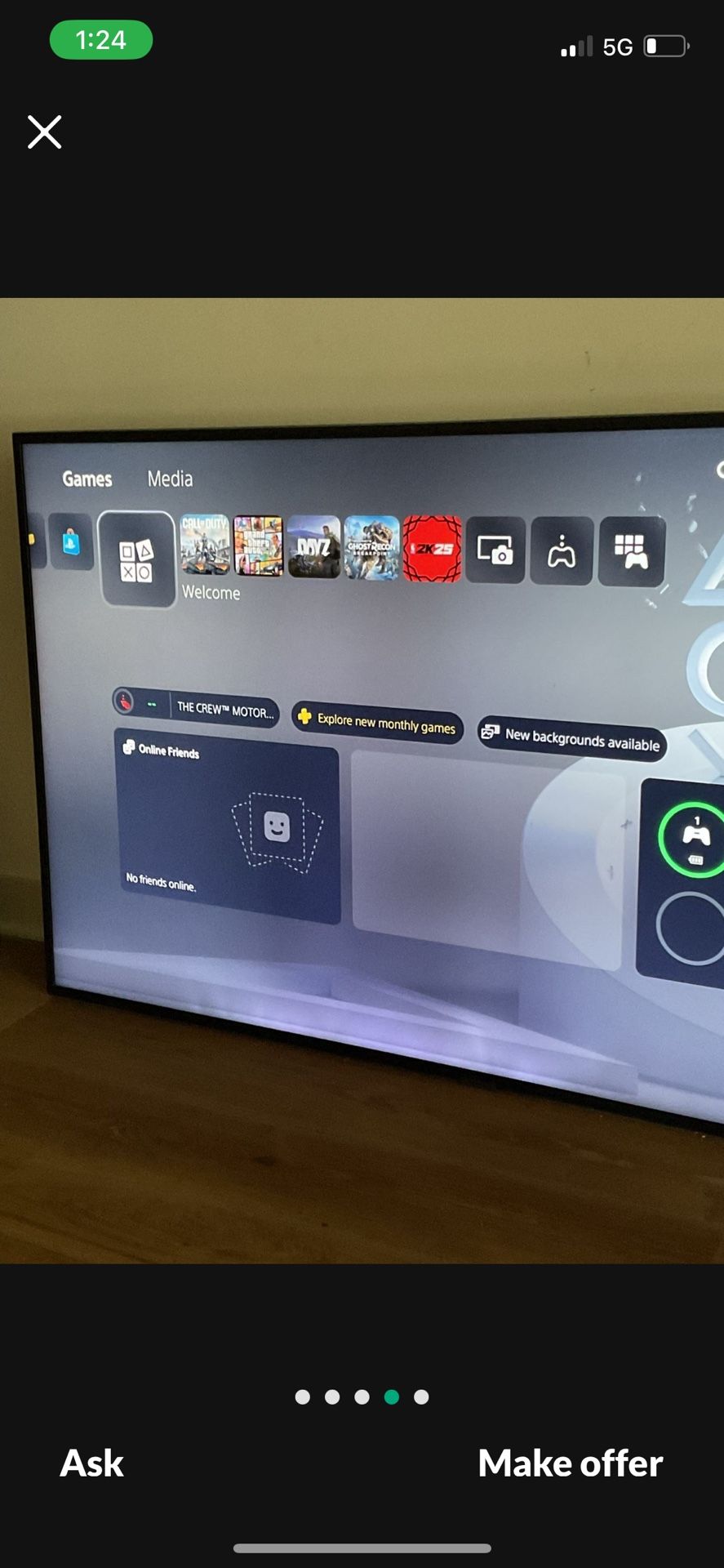 60 Inch Samsung RU7100 ( Pickup Only)