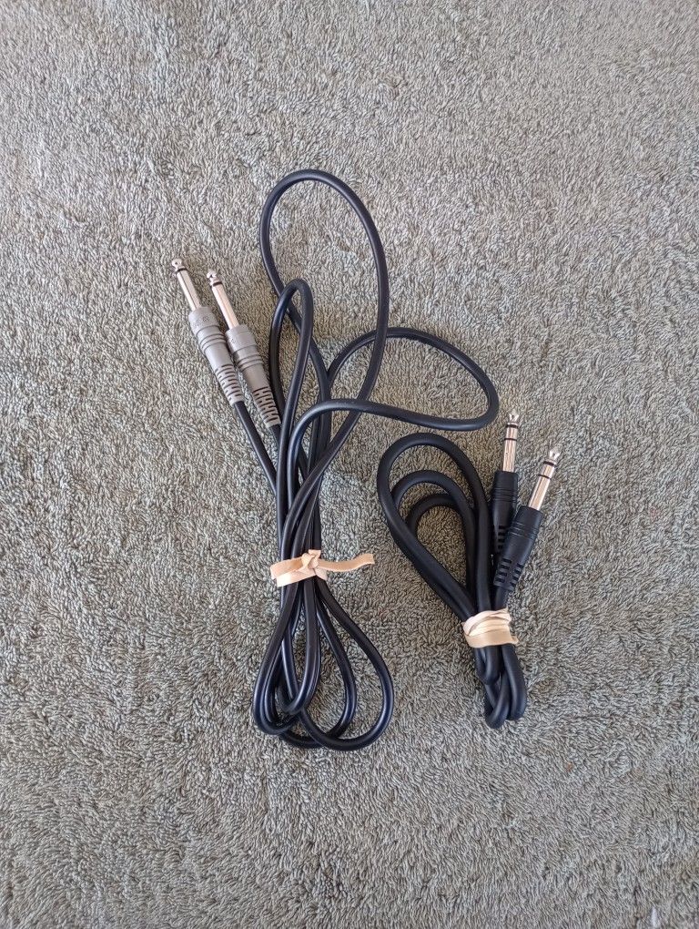 2 Male-Male interconnect guitar instrument cable