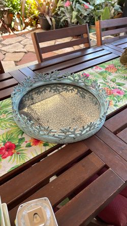Round Mirror Tray