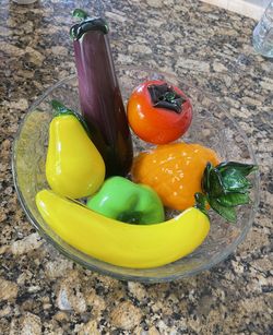 Glass Fruit Decorations 