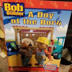 2001 Bob The Builder A Day At The Barn 38 Reusable Stickers Book