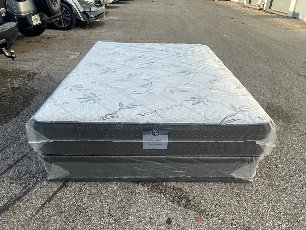 NEW MATTRESS QUEEN SIZE PLUSH AND BOX SPRING 🚚🚚🚚