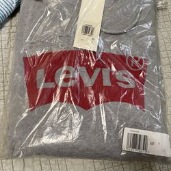 Hoodie Levis Gray Sweatshirt Brand New In Bag