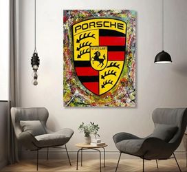 Custom Porsche Painting 30x40 1 Of 1