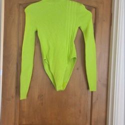 VIVID GREEN ADIDAS BODYSUIT 