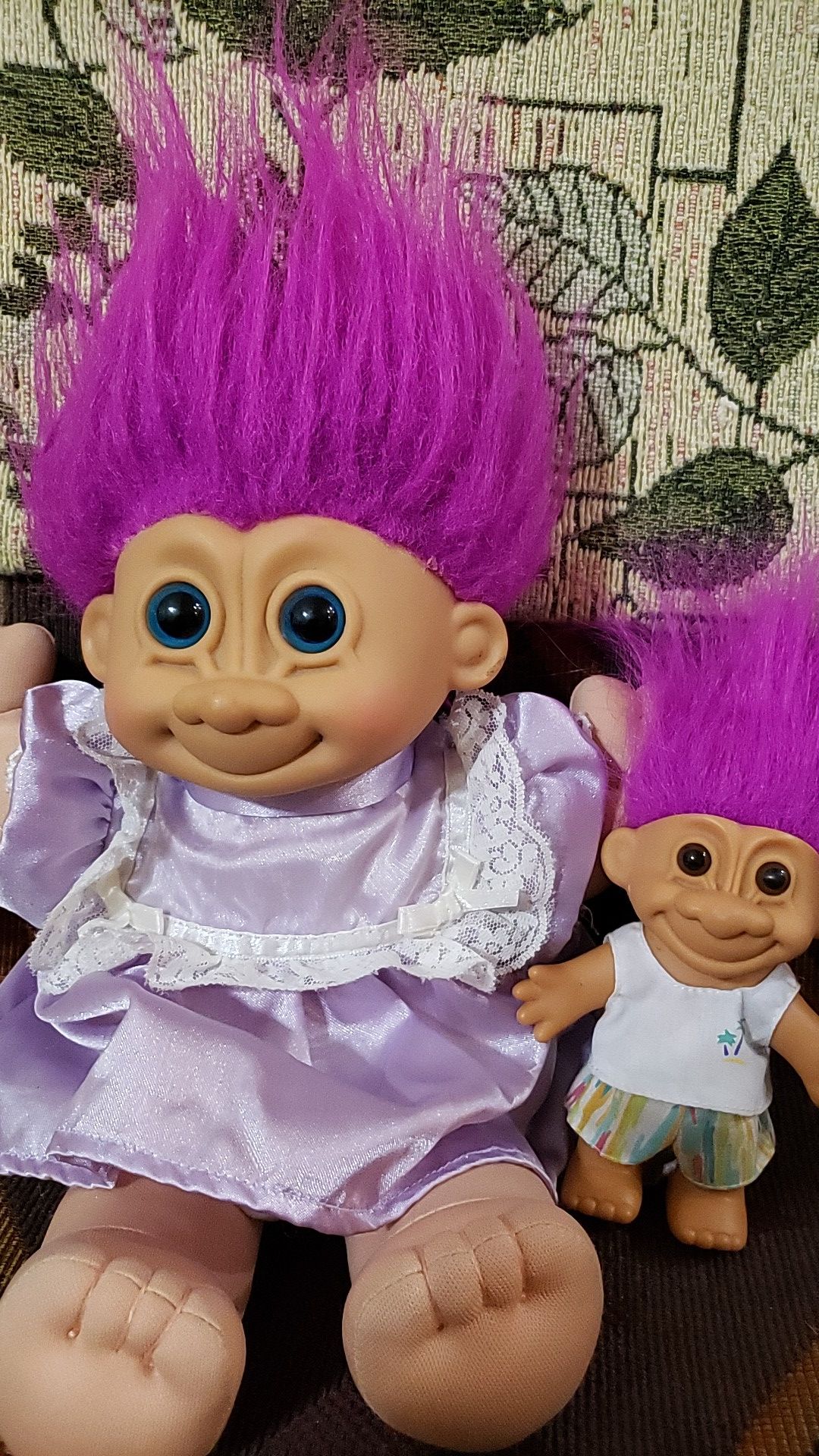 VINTAGE TROLL DOLLS /MOTHER AND SON!!