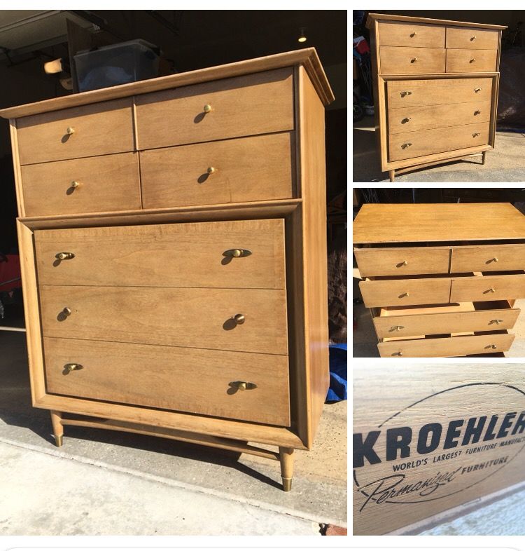 MCM Tall Dresser by Kroehler Furniture