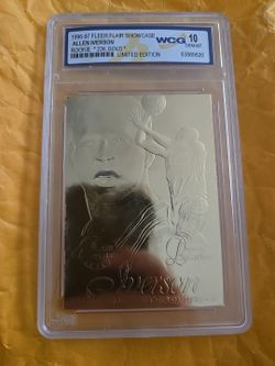 Allen Iverson 23KT Gold Graded card 10 GEM Mint