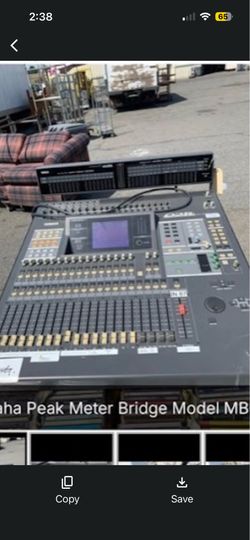 Yamaha O2R Digital Recording Console Mixer + Peak Meter Bridge