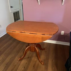 Refinished Drop Leaf Dining Table
