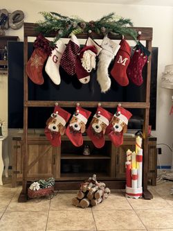 Custom Christmas Standing Stocking Holder