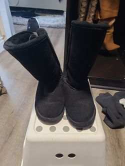 Black Suede Boots