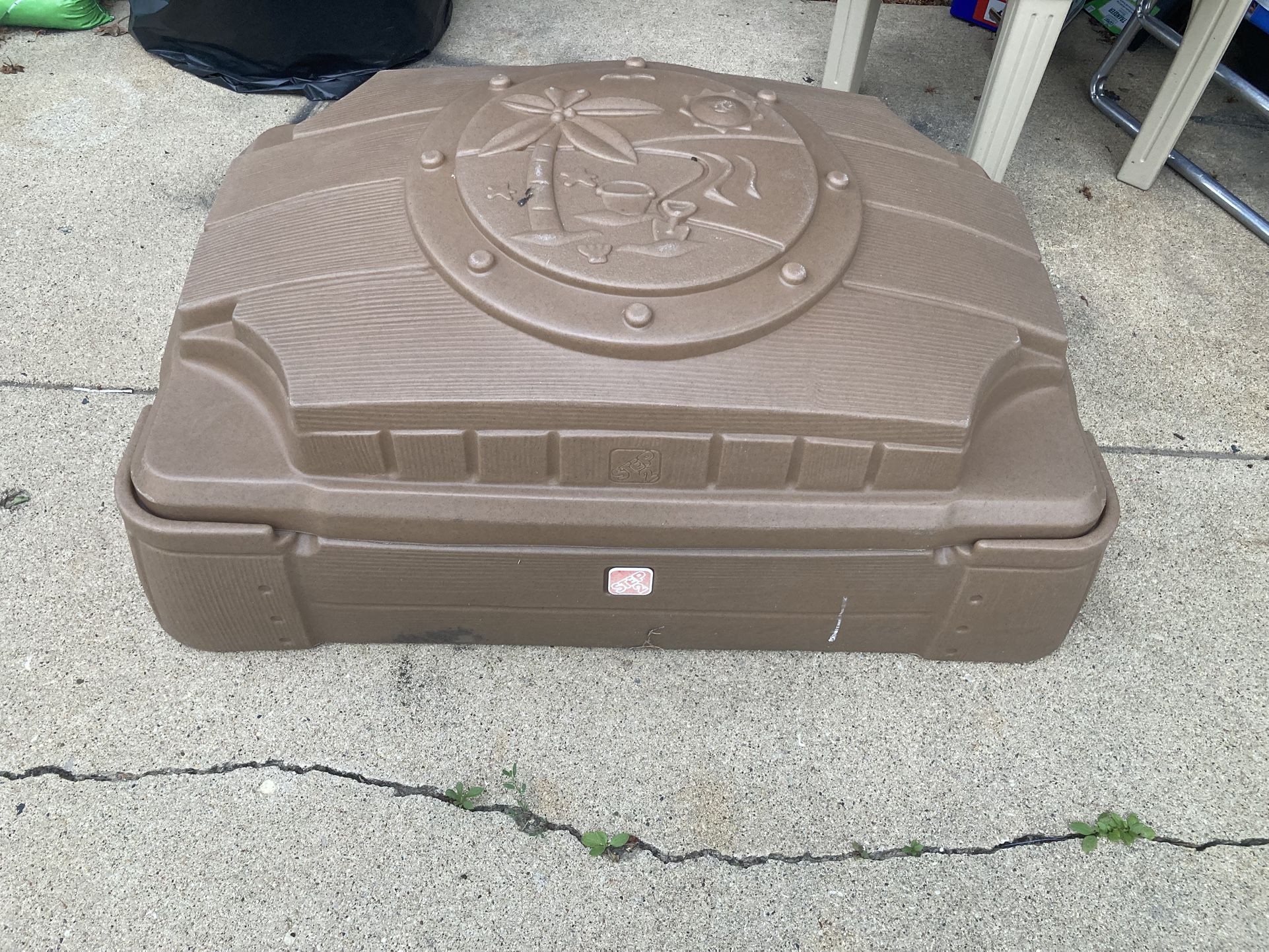 Large Sand Box With Cover, Few Imperfections Circled