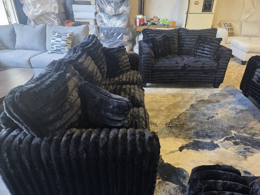 SUPER DEAL! Brand New Byers Market FLUFFY Sofa/Loveseat Sets (TAX INCLUDED) 4 colors available!