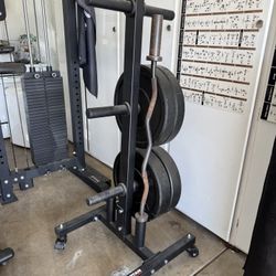 Portable  Weight Tree And Barbell Holder