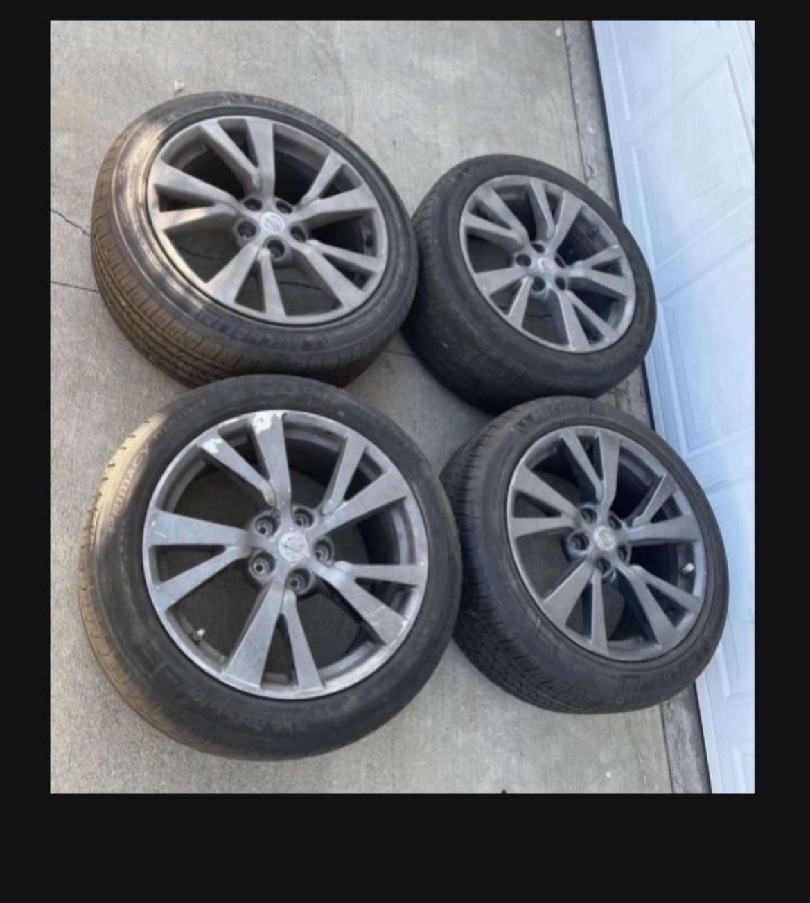 4 — 245/45r18 5x114.3 5x4.5 Stock 370z 350z G37 G35 G37 Q50 Civic ...