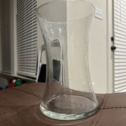 7 1/2 inch Clear Glass Flower Vases for Centerpiece Table Home Indoor Desk Decor,Ins Modern Boho Style Vase for Wedding Housewarming Gift