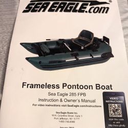 SeaEagle Frameless Pontoon Boat
