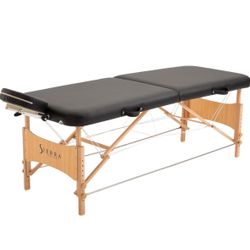 SIERRA COMFORT All-Inclusive Portable Massage Table (Black), SC-901, 27.95"D x 72.05"W x 33.07"H