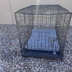 30” Dog Crate With Bed