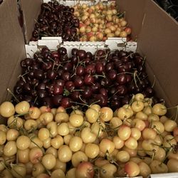Fresh Bing and Rainier Cherry Box
