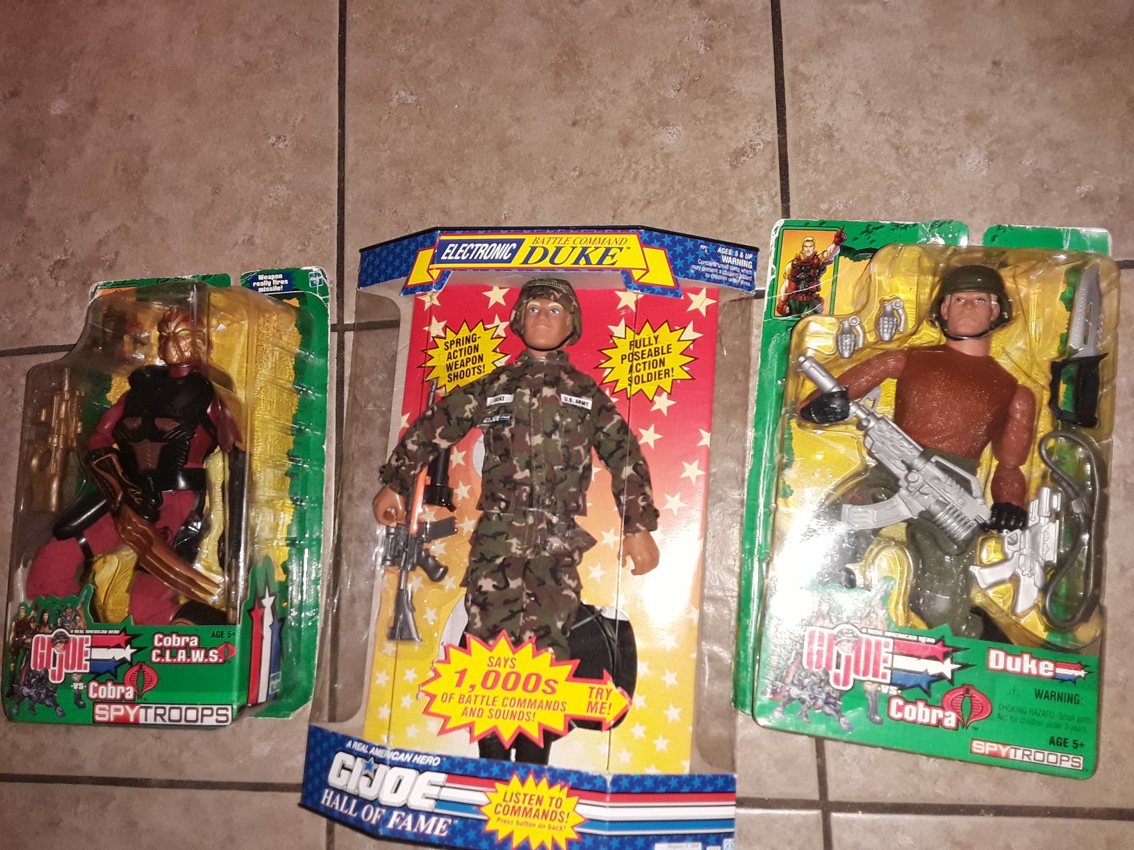 $35.00 FOR ALL 3 G.I. JOE COLLECTION ACTION FIGURES