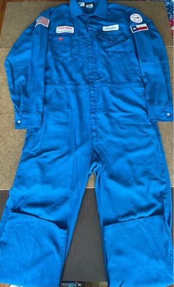 Vintage USA-Made Workrite Nomex FR Coveralls - ExxonMobil Patches - Size 50XL
