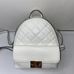 New White Guess Backpack Quilted Purse Bag NWT Cydney LG847430 Crossbody
