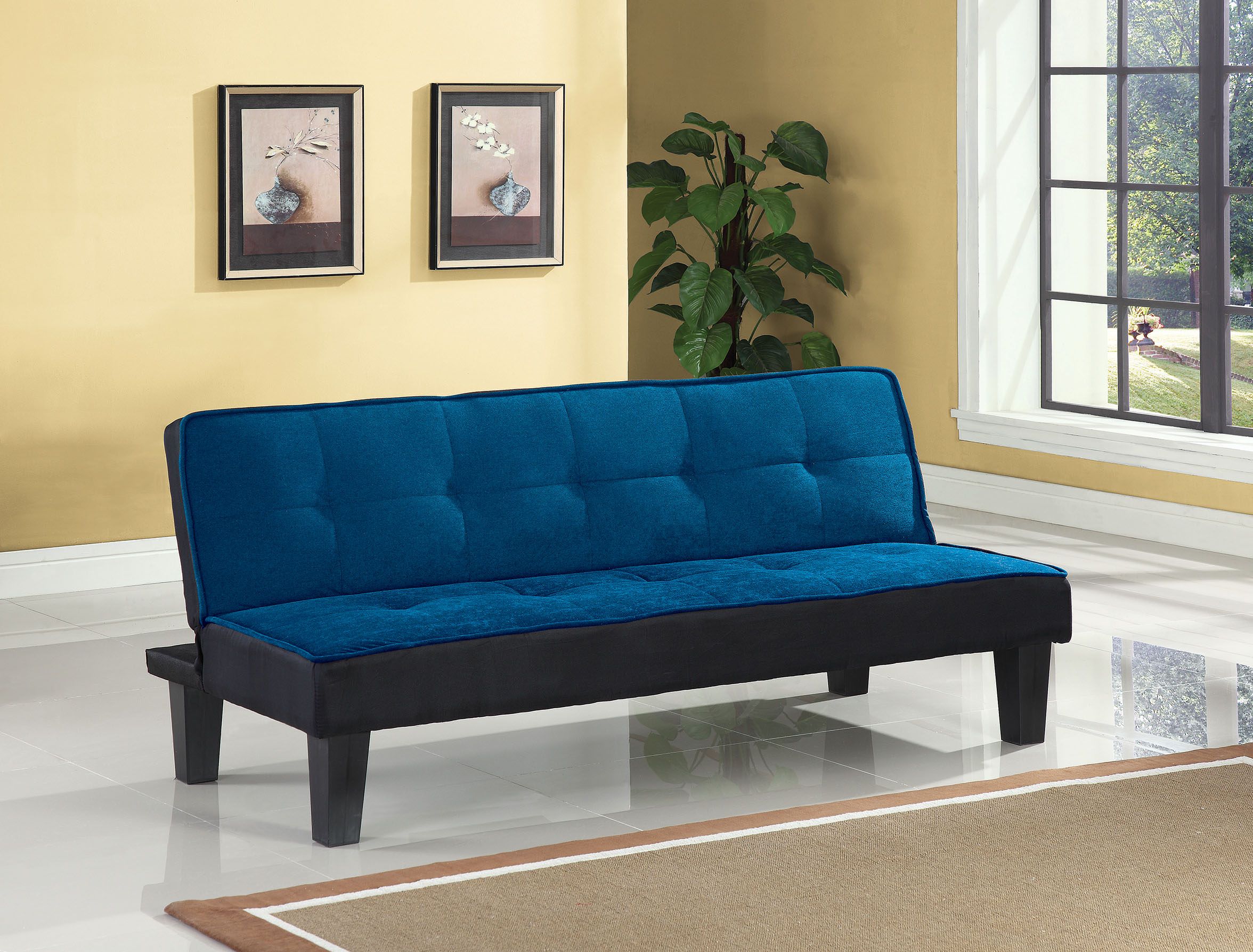 Bran new ACME Furniture Hamar Flannel Futon. Blue