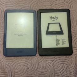 Two Kindle tablets