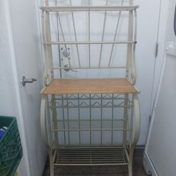 Bakers Rack,  Shelves And Racks Are All In Good Condition 