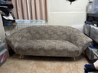 Free  Chic Home Design Chateau Modern Brown Polyester 2-seater Sofa