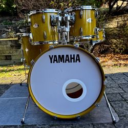Yamaha Beech Custom Pear Yellow Drum Set