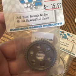 7945 Slash/Stampede 4x4 Spur 45t Hard Blackened Steel (Speed)