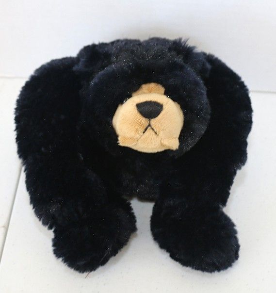 Classic soft floppy, Black Bear plush by Second Nature Design Simply Irresistible appox 22"