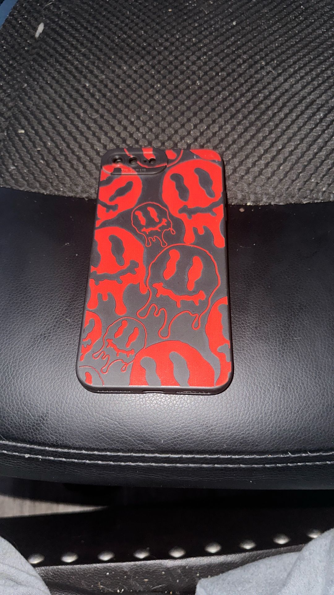 iPhone phone case red and black